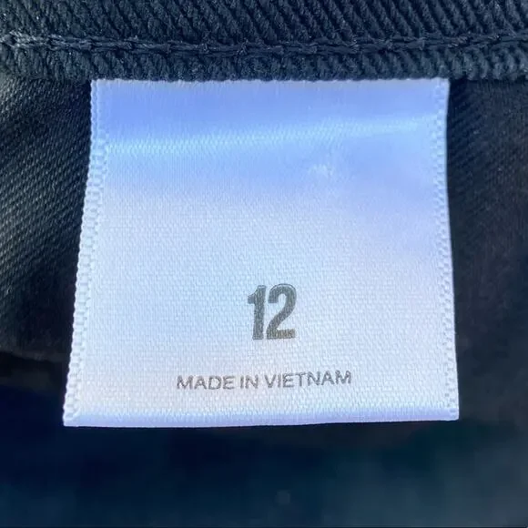 Express Super High Waisted Black Mom Jeans Size 12 - Picture 8 of 12